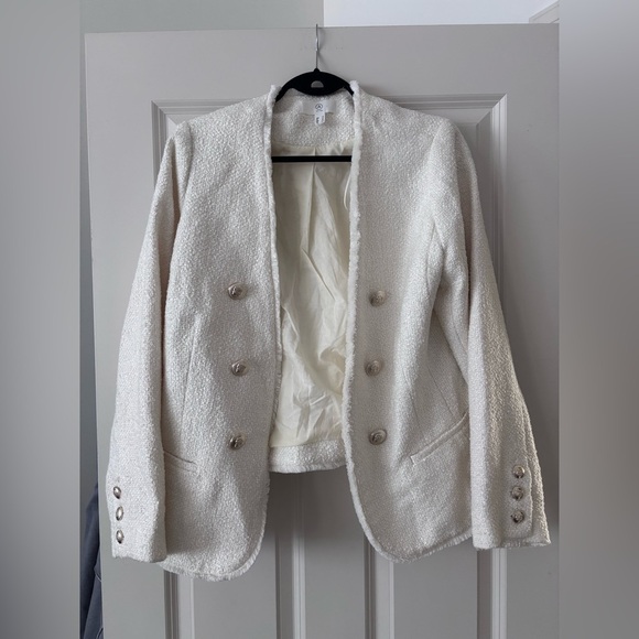 Elegant White Women's Blazer - Picture 1 of 3